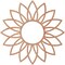 Ekena Millwork Daisy Wood Fretwork Pierced Ceiling Medallion, Cherry, 36"OD x 13 7/8"ID x 3/8"T CMWP36X36X0375DACH - alternate 4